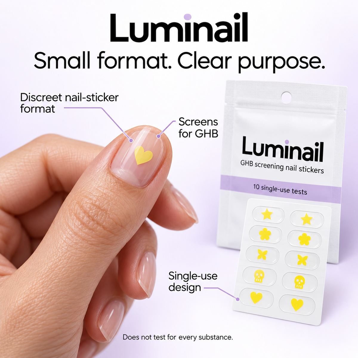 Luminail — Drink Test Nail Stickers | 10 Pack